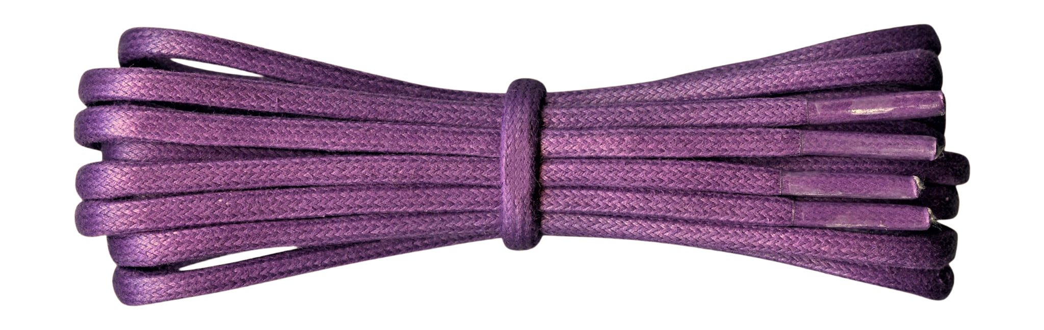 Thick Purple waxed cotton boot laces 4.5 mm - fabmania shoe laces